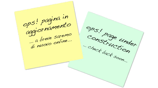 Page Under Construction - Pagina in Aggiornamento